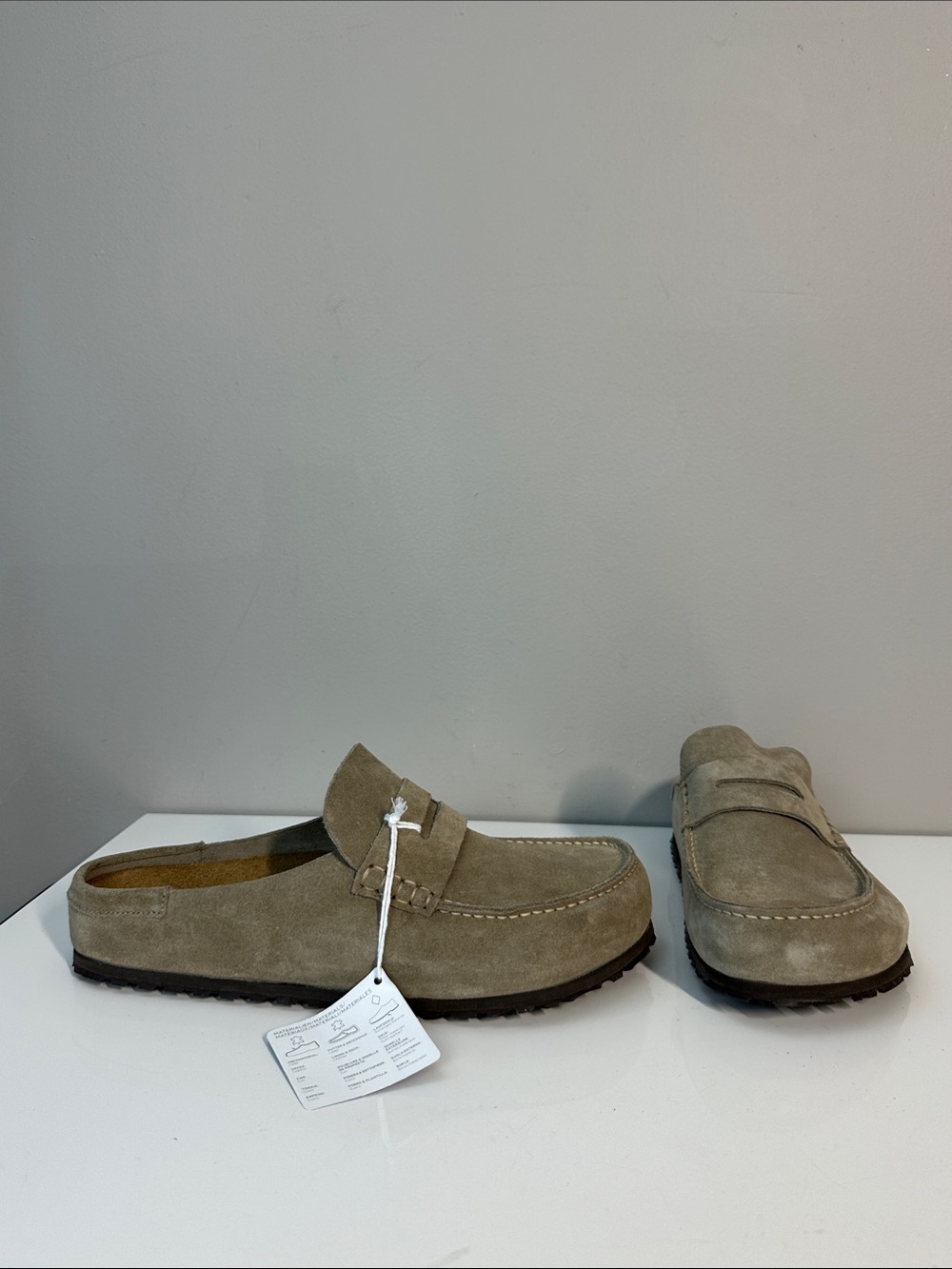 NWT Birkenstock Men’s Naples Wrapped Suede Clog Loafer Size 44N Boho Hippie